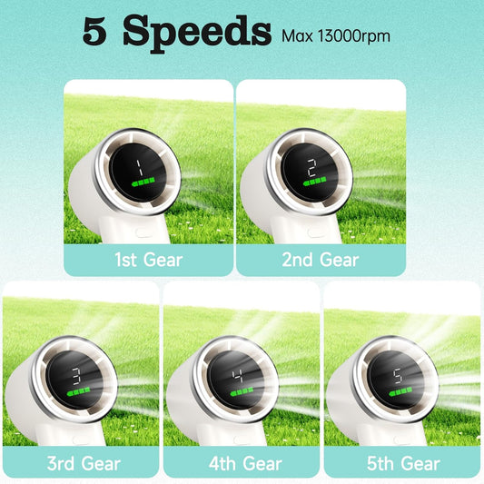 TurboCool Pro Mini Fan with LED Battery Display